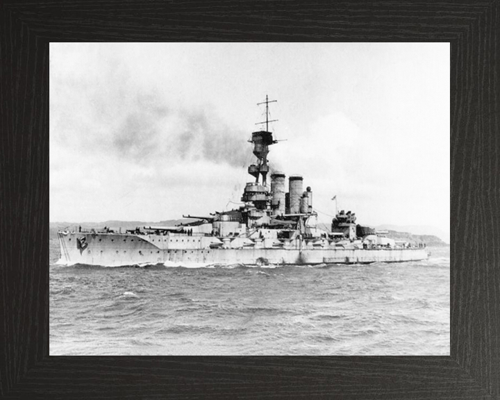 HMS Erin (1911) Royal Navy dreadnought battleship Photo Print or Framed Print - Hampshire Prints