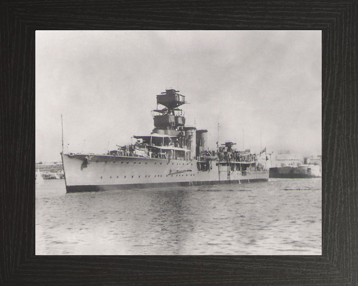 HMS Curlew D42 Royal Navy C class light cruiser Photo Print or Framed Photo Print - Hampshire Prints