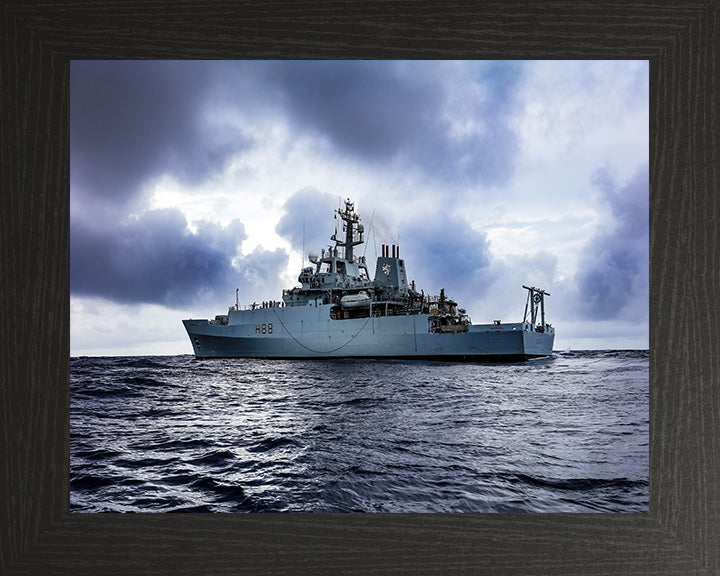 HMS Enterprise H88 Royal Navy hydrographic survey vessel Photo Print or Framed Print - Hampshire Prints