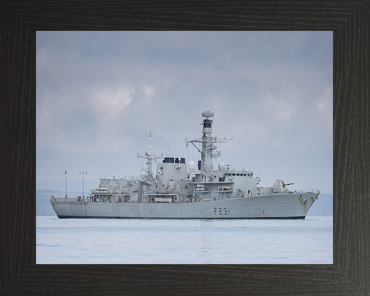 HMS Argyll F231 Royal Navy type 23 Frigate Photo Print or Framed Print - Hampshire Prints