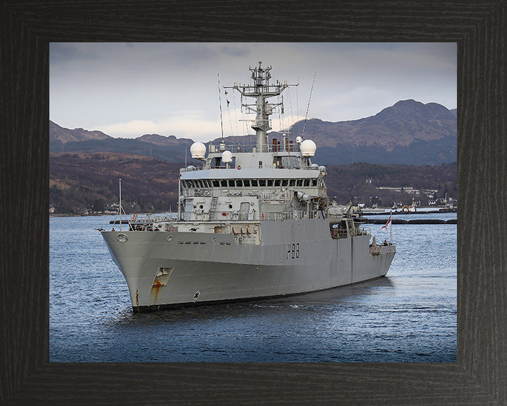 HMS Enterprise H88 Royal Navy hydrographic survey vessel Photo Print or Framed Print - Hampshire Prints