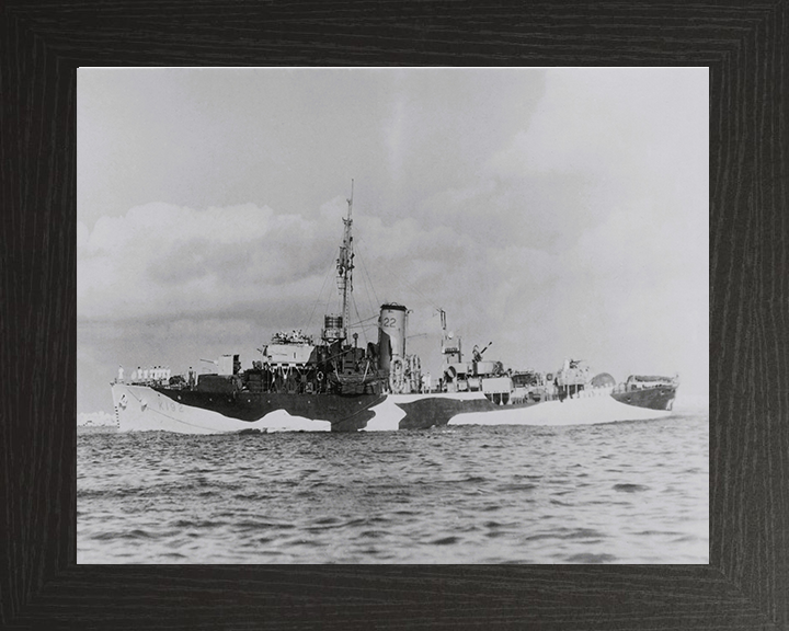 HMS Bryony K192 Royal Navy Flower class corvette Photo Print or Framed Print - Hampshire Prints