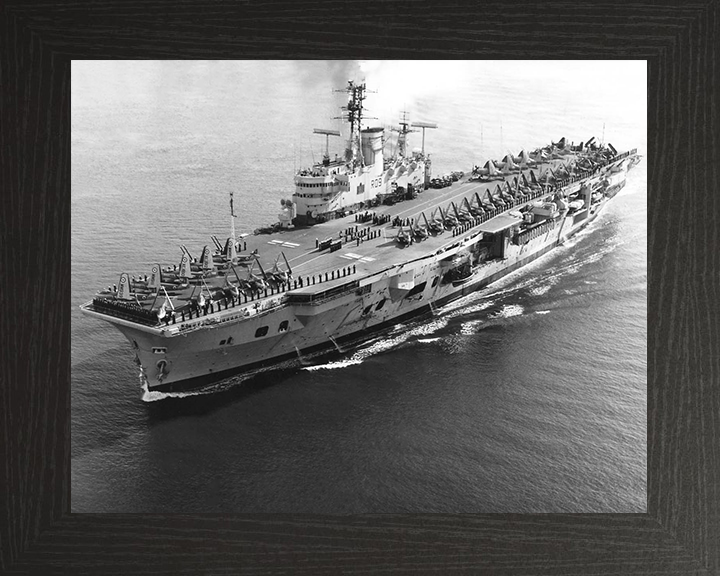 HMS Ark Royal R09 Royal Navy Audacious class aircraft carrier Photo Print or Framed Print - Hampshire Prints