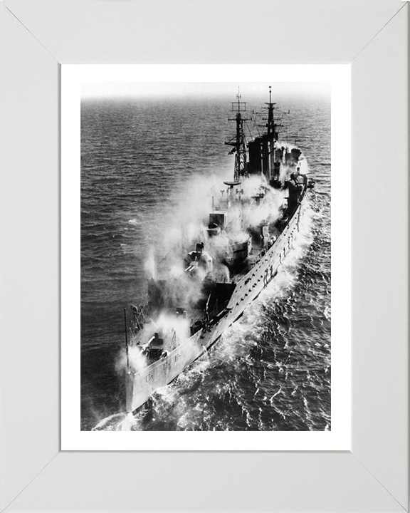 HMS Cumberland (57) Royal Navy County class heavy cruiser Photo Print or Framed Print - Hampshire Prints