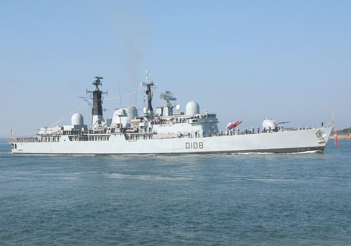 HMS Cardiff D108 | Photo Print | Framed Print | Poster | Type 42 | Destroyer | Royal Navy Hampshire Prints