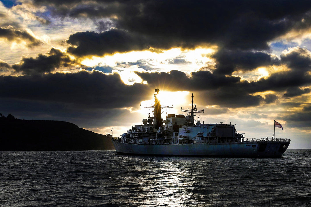 HMS Monmouth F235 Royal Navy Type 23 Frigate Photo Print or Framed Photo Print - Hampshire Prints