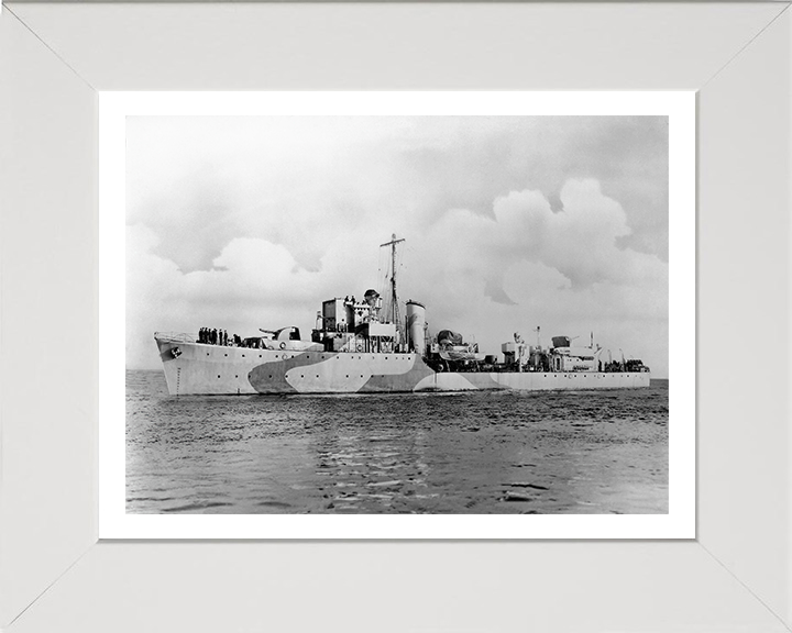 HMS Bleasdale (1940) Royal Navy Hunt class destroyer Photo Print or Framed Print - Hampshire Prints