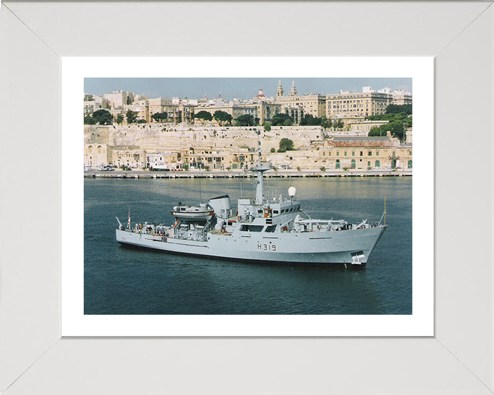 HMS Beagle H319 (A319) Royal Navy Bulldog class ship Photo Print or Framed Print - Hampshire Prints