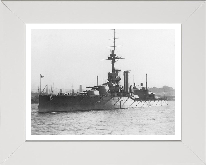 HMS Ajax (1912) Royal Navy King George V class battleship Photo Print or Framed Print - Hampshire Prints