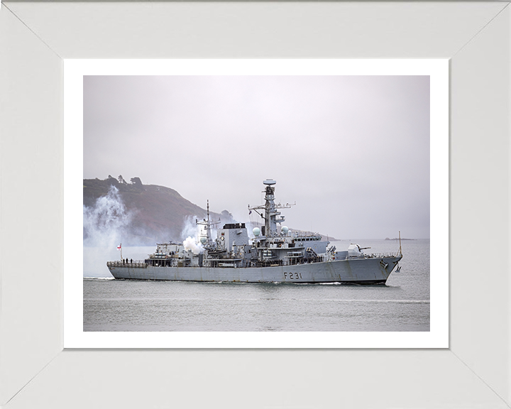 HMS Argyll F231 Royal Navy type 23 Frigate Photo Print or Framed Print - Hampshire Prints