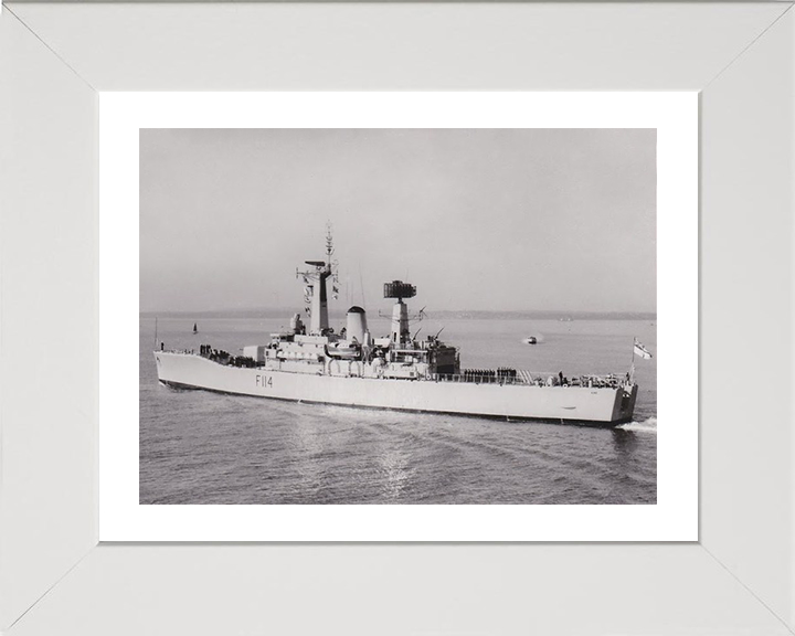 HMS Ajax F114 Royal Navy Leander Class Frigate Photo Print or Framed Print - Hampshire Prints