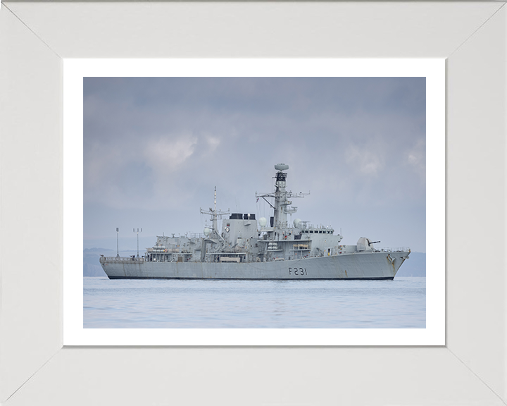 HMS Argyll F231 Royal Navy type 23 Frigate Photo Print or Framed Print - Hampshire Prints