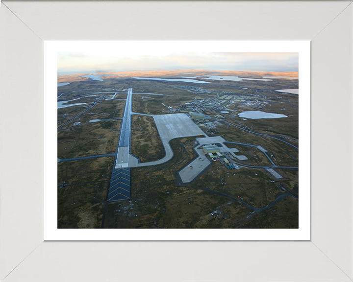 RAF Mount Pleasant Airport Falkland Islands Aerial Photo Print or Framed Photo Print - Hampshire Prints