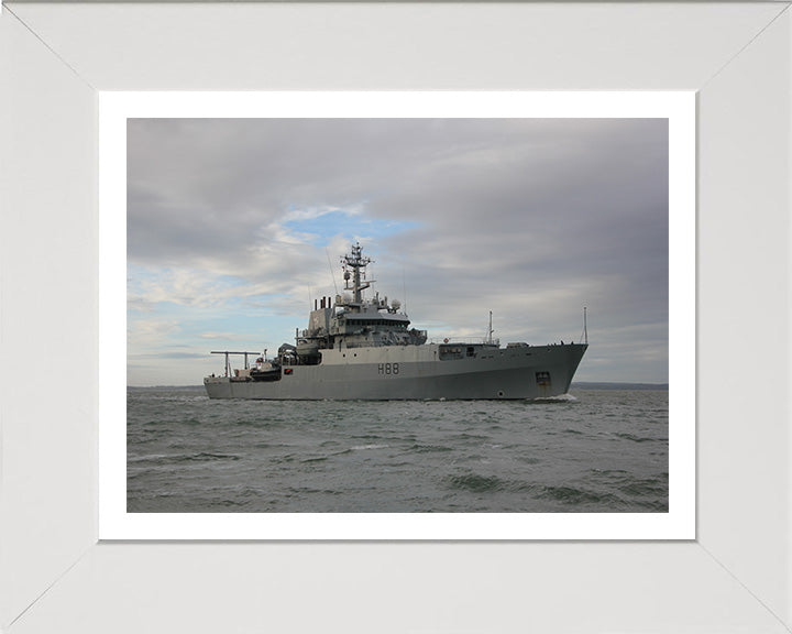 HMS Enterprise H88 Royal Navy hydrographic survey vessel Photo Print or Framed Print - Hampshire Prints