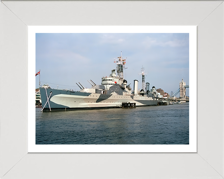 HMS Belfast C35 Royal Navy Town class light cruiser Photo Print or Framed Print - Hampshire Prints