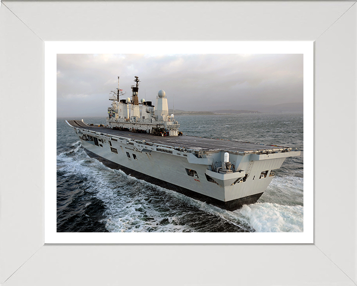 HMS Ark Royal R07 Royal Navy Invincible class aircraft carrier Photo Print or Framed Print - Hampshire Prints