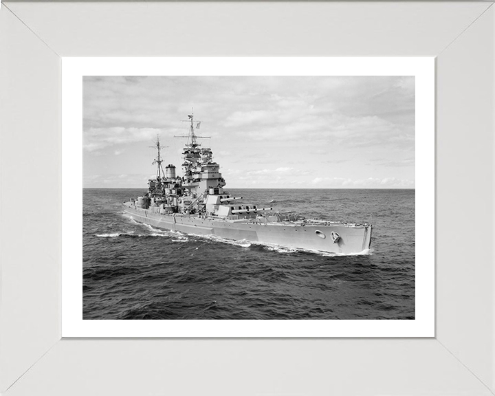 HMS Duke of York (17) Royal Navy King George V class battleship Photo Print or Framed Print - Hampshire Prints