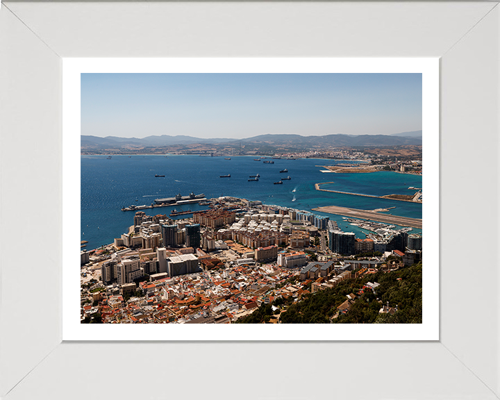 HM Naval Base Gibraltar Dockyard Aerial Photo Print or Framed Photo Print - Hampshire Prints