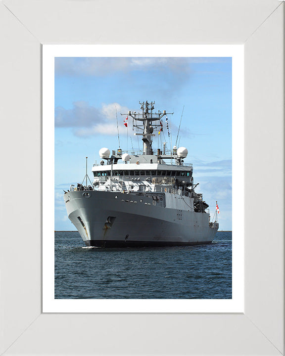 HMS Enterprise H88 Royal Navy hydrographic survey vessel Photo Print or Framed Print - Hampshire Prints