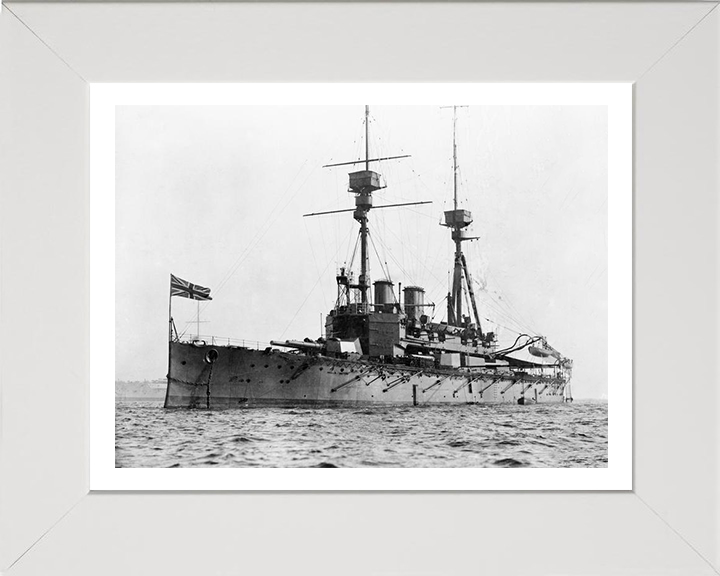 HMS Agamemnon (1906) Royal Navy Lord Nelson class pre dreadnought battleship Photo Print or Framed Print - Hampshire Prints