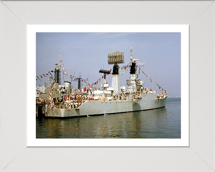 HMS Chichester F59 Royal Navy Salisbury class Frigate Photo Print or Framed Print - Hampshire Prints