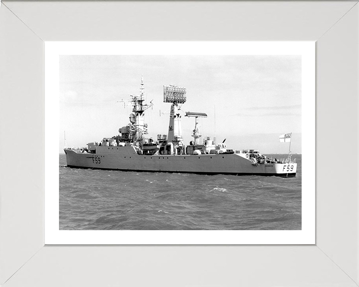 HMS Chichester F59 Royal Navy Salisbury class Frigate Photo Print or Framed Print - Hampshire Prints