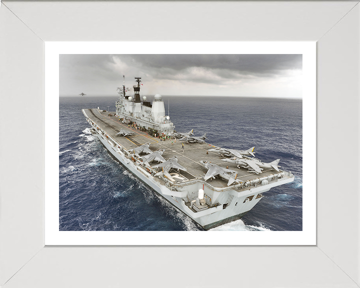 HMS Ark Royal R07 Royal Navy Invincible class aircraft carrier Photo Print or Framed Print - Hampshire Prints