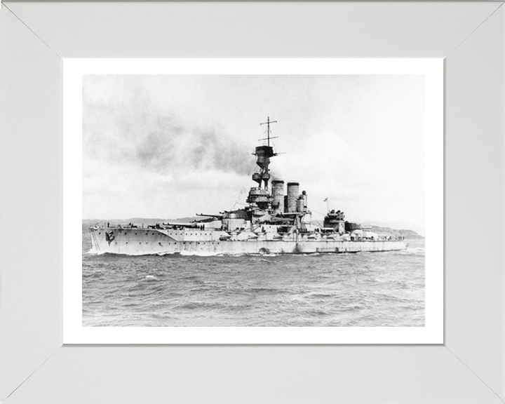 HMS Erin (1911) Royal Navy dreadnought battleship Photo Print or Framed Print - Hampshire Prints