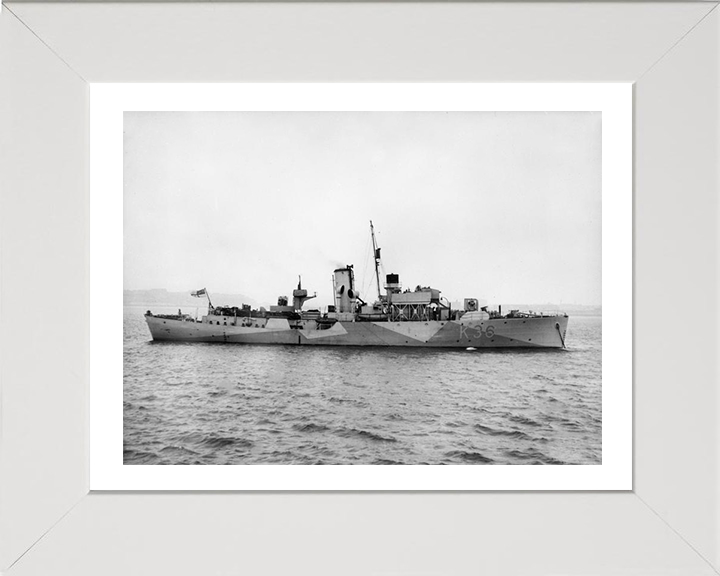 HMS Clematis K36 Royal Navy Flower class corvette Photo Print or Framed Print - Hampshire Prints