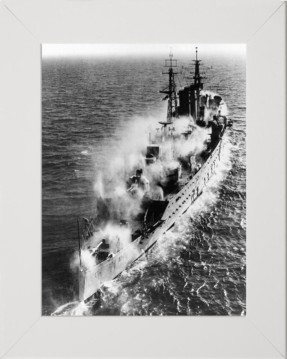 HMS Cumberland (57) Royal Navy County class heavy cruiser Photo Print or Framed Print - Hampshire Prints