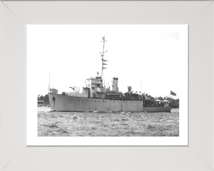 HMS Acute J106 Royal Navy Algerine class minesweeper Photo Print or Framed Print - Hampshire Prints