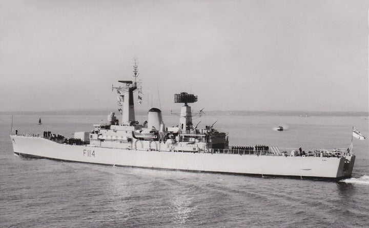 HMS Ajax F114 Royal Navy Leander Class Frigate Photo Print or Framed Print - Hampshire Prints