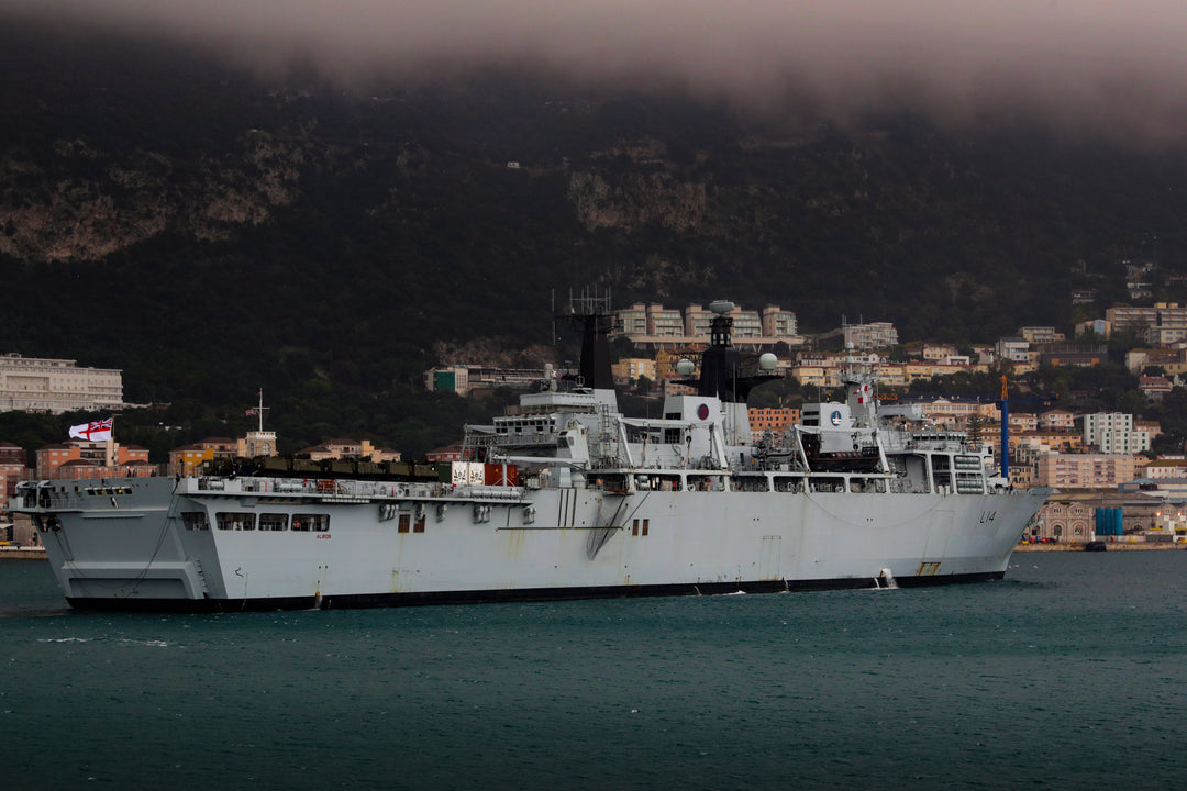 HMS Albion L14 Royal Navy Albion Class amphibious ship Photo Print or Framed Print - Hampshire Prints