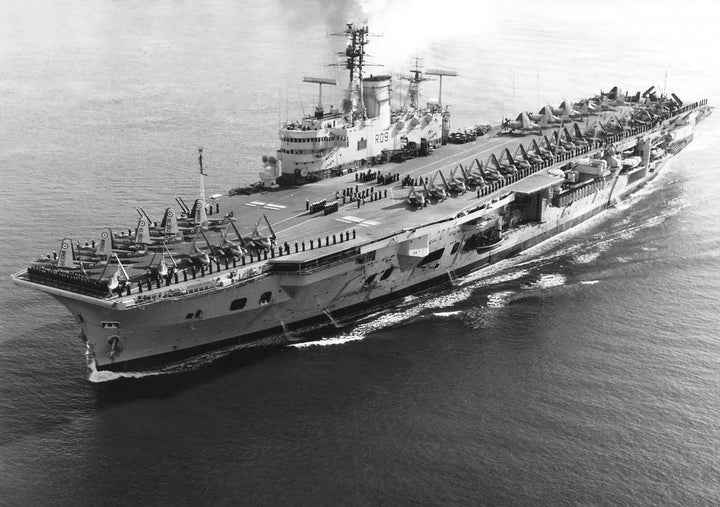 HMS Ark Royal R09 Royal Navy Audacious class aircraft carrier Photo Print or Framed Print - Hampshire Prints