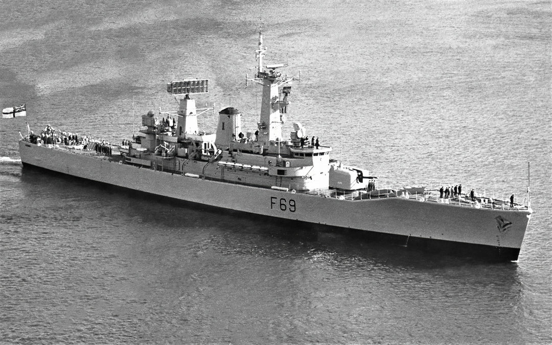 HMS Bacchante F69 Royal Navy Leander class frigate Photo Print or Framed Print - Hampshire Prints