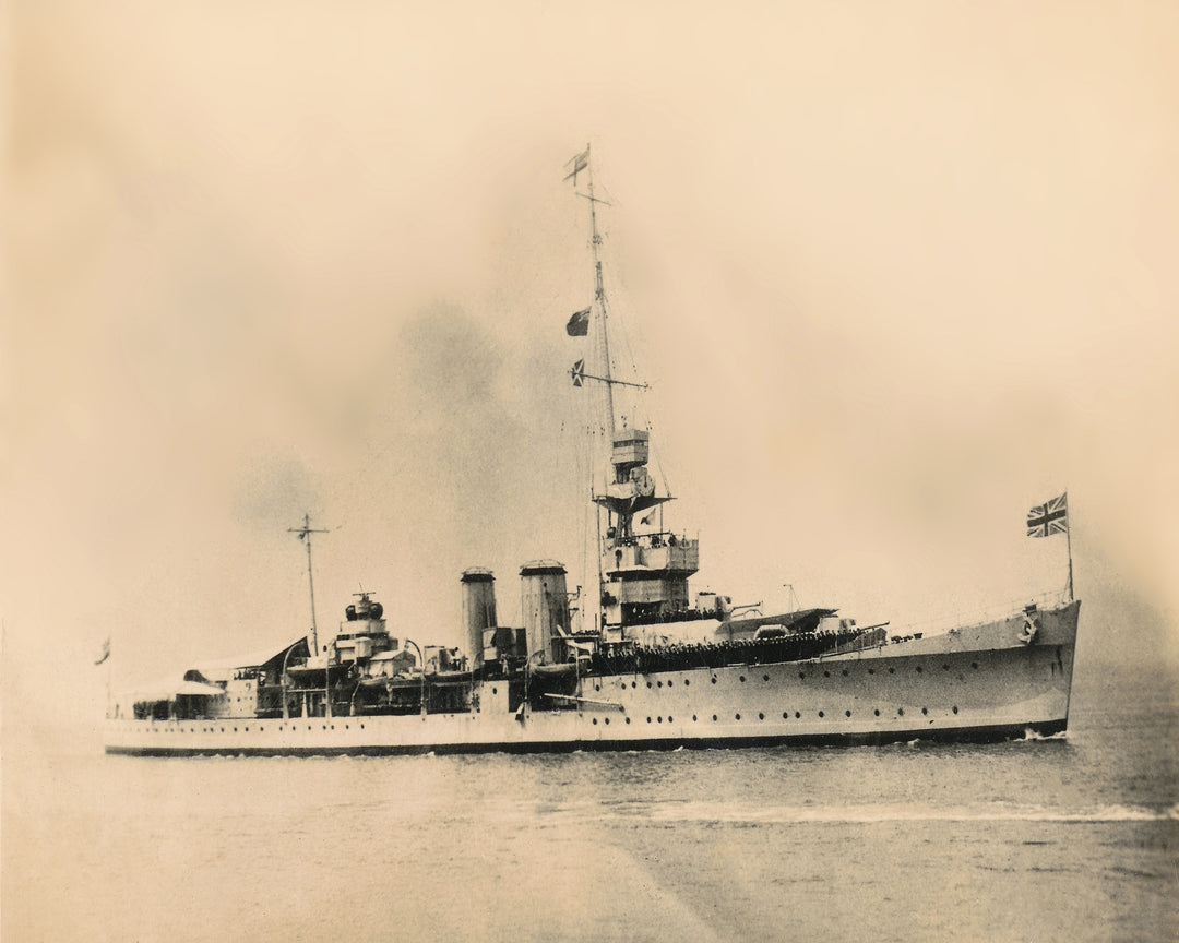 HMS Calcutta D82 Royal Navy C class light cruiser Photo Print or Framed Photo Print - Hampshire Prints