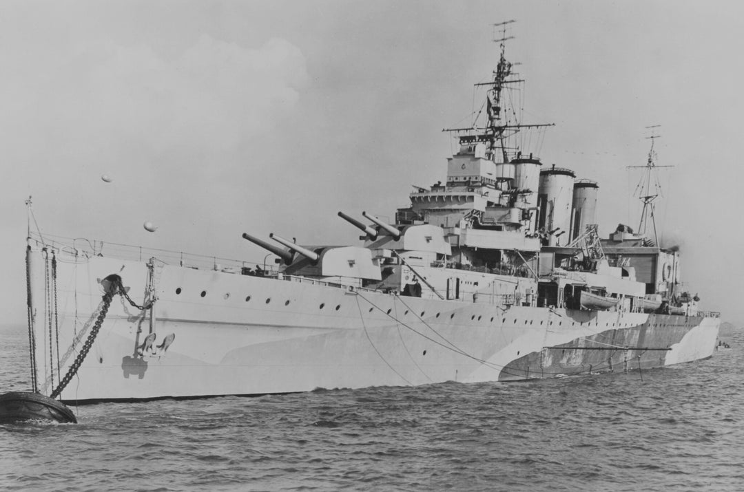 HMS Cumberland (57) Royal Navy County class heavy cruiser Photo Print or Framed Print - Hampshire Prints