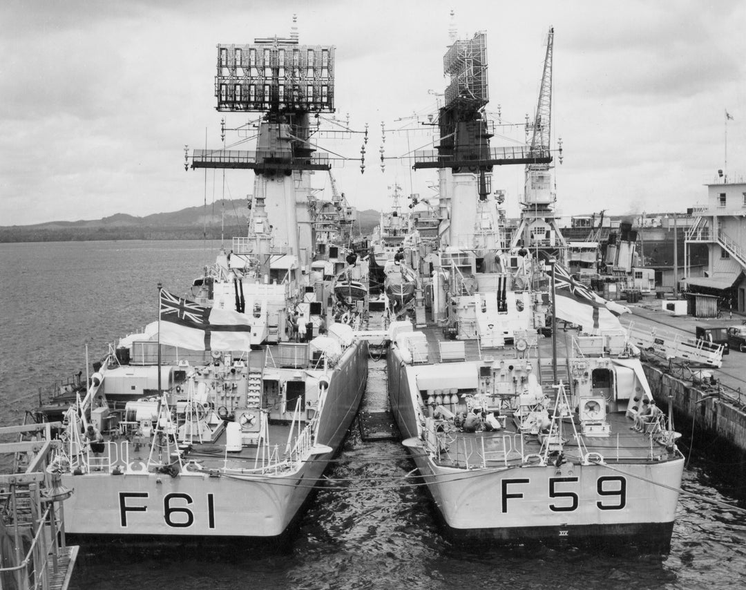 HMS Llandaff F61 and HMS Chichester F59 | Photo Print | Framed Print | Frigate | Royal Navy Hampshire Prints