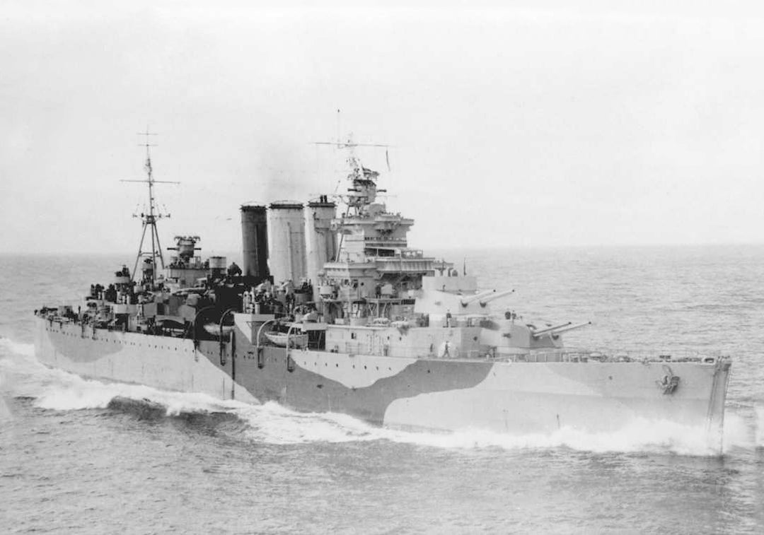 HMS Devonshire (39) Royal Navy County class heavy cruiser Photo Print or Framed Print - Hampshire Prints