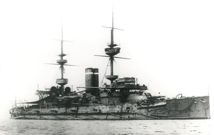 HMS Hannibal (1896) Royal Navy Majestic class pre dreadnought battleship Photo Print or Framed Print - Hampshire Prints