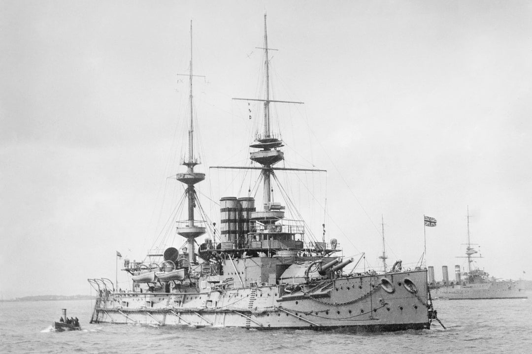 HMS Mars (1896) Royal Navy Majestic class pre dreadnought battleship Photo Print or Framed Print - Hampshire Prints