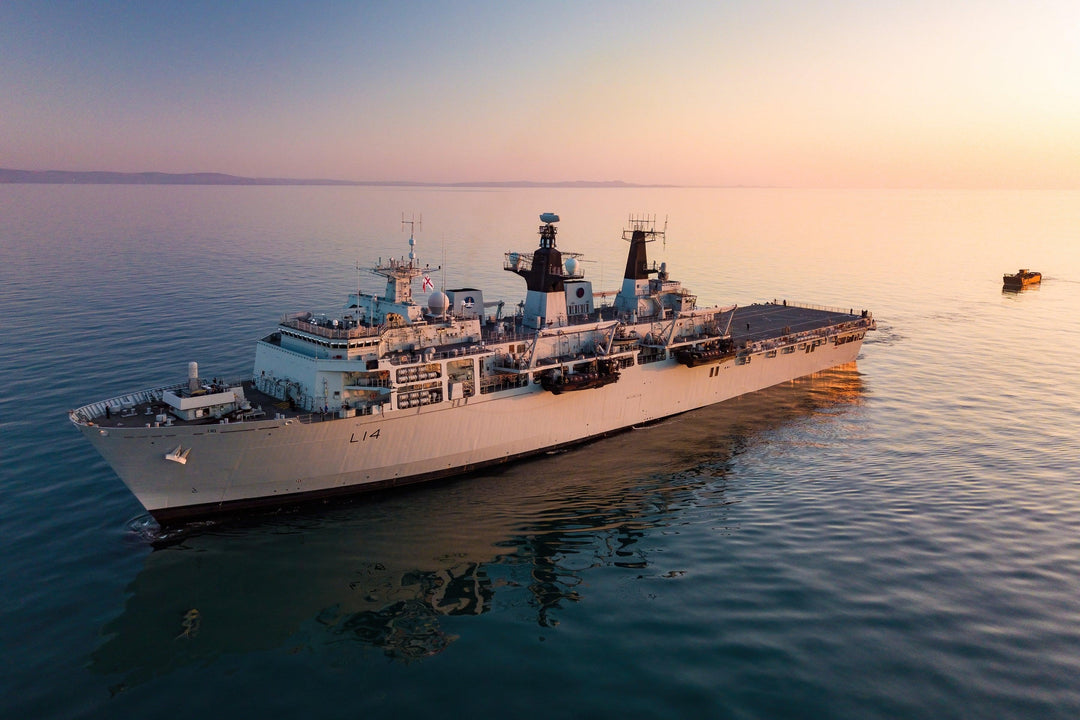 HMS Albion L14 Royal Navy Albion Class amphibious ship Photo Print or Framed Print - Hampshire Prints