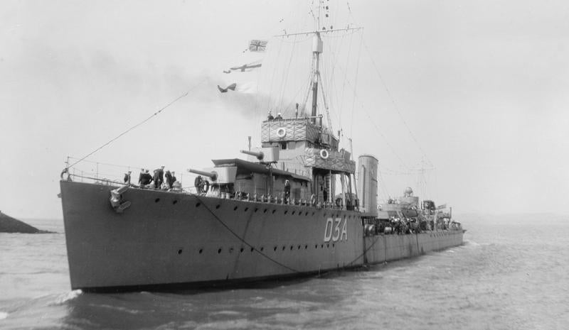 HMS Wallace D3A | Photo Print | Framed Print | Thornycroft Type | Flotilla Leader | Royal Navy Hampshire Prints