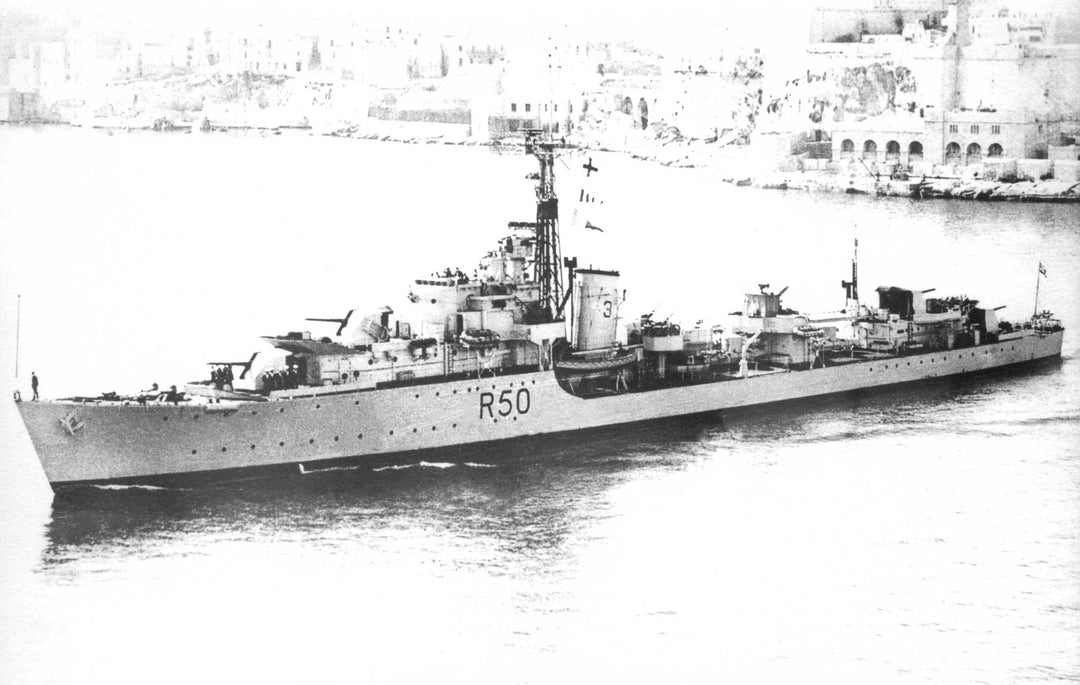 HMS Venus R50 (F50) | Photo Print | Framed Print | Poster | Type 15 | Frigate | Royal Navy Hampshire Prints