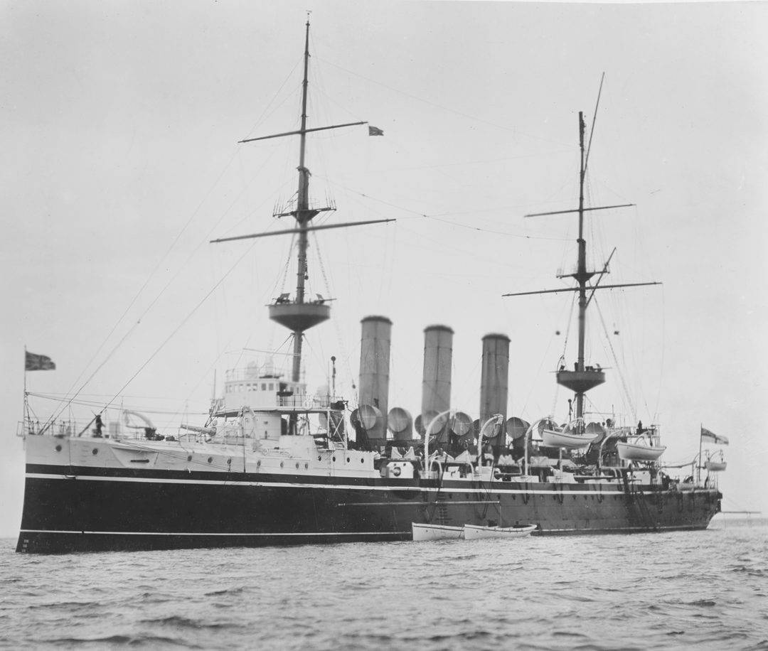 HMS Hyacinth (1898) Royal Navy Highflyer class cruiser Photo Print or Framed Print - Hampshire Prints