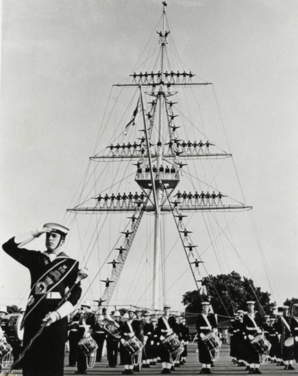 HMS Ganges mast manning 1960's Photo Print or Framed Photo Print - Hampshire Prints