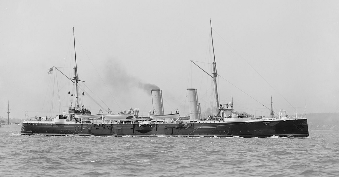 HMS Magicienne 1890 Royal Navy Medea class Cruiser Photo Print or Framed Print - Hampshire Prints