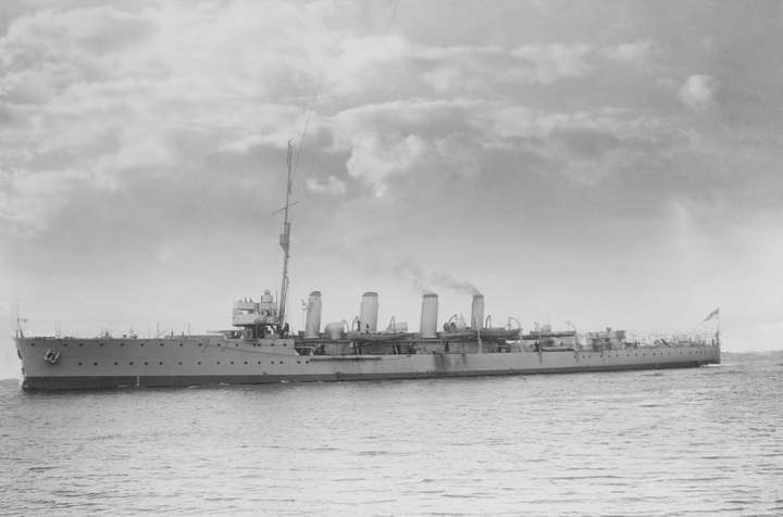 HMS Attentive (1904) Royal Navy Adventure class scout cruiser Photo Print or Framed Photo Print - Hampshire Prints