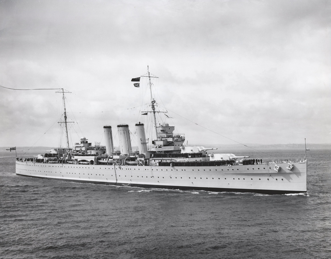 HMS Cornwall (56) Royal Navy County class heavy cruiser Photo Print or Framed Print - Hampshire Prints