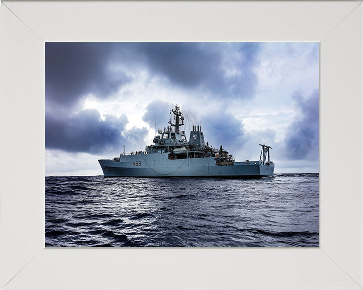 HMS Enterprise H88 Royal Navy hydrographic survey vessel Photo Print or Framed Print - Hampshire Prints